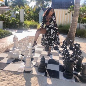 H&M wrap dress (worn as a coverup)